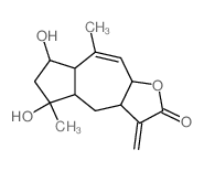 CAS 登录号：25941-24-6， (3aR)-3aalpha,4,4aalpha,5,6,7,7abeta,9aalpha-八氢-5alpha,7alpha-二羟基-5,8-二甲基-3-亚甲基薁并[6,5-b]呋喃-2(3H)-酮