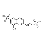 CAS 登录号：259685-50-2， 4-羟基-6-(2-磺基乙基氨基)萘-2-磺酸
