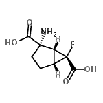 CAS 登录号：260353-65-9， (1R,2S,5R,6R)-2-氨基-6-氟双环[3.1.0]己烷-2,6-二甲酸
