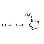 CAS 登录号：26037-11-6， 5-(1,3-丁二炔-1-基)-1-甲基-1H-吡唑