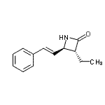 CAS 登录号：260407-81-6， (3R,4R)-3-乙基-4-[(E)-2-苯基乙烯基]-2-氮杂环丁酮