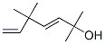 CAS 登录号：26127-98-0， (3E)-2,5,5-三甲基-3,6-庚二烯-2-醇