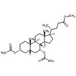 结构式 CAS# 2616-71-9, 甲基(3alpha,5beta,7alpha)-3,7-二乙酰氧基胆烷-24-酸酯