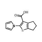 CAS 登录号：26176-22-7， 2-(1H-吡咯-1-基)-5,6-二氢-4H-环戊二烯并[b]噻吩-3-羧酸