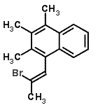 CAS 登录号：26193-57-7， 1-[(1Z)-2-溴-1-丙烯-1-基]-2,3,4-三甲基萘