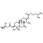 CAS 登录号：26241-81-6， (3beta,13E,14alpha)-13-{2-[2-(二甲基氨基)乙氧基]-2-氧代乙亚基}-14-甲基-7-氧代罗汉松n-3-基3-羟基-3-甲基丁酸酯