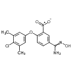 CAS 登录号：263157-71-7， 4-(4-氯-3,5-二甲基苯氧基)-N'-羟基-3-硝基苯甲脒