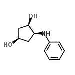 CAS 登录号：263546-63-0， (1R,3R,4S)-4-苯胺基-1,3-环戊烷二醇