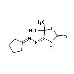 CAS 登录号：264123-86-6， 4-(2-环戊基亚基肼基)-5,5-二甲基-1,3-恶唑-2(5H)-酮