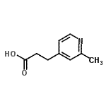 CAS 登录号：26413-65-0， 3-(2-甲基-4-吡啶基)丙酸