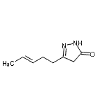 CAS 登录号：264209-19-0， 5-[(3E)-3-戊烯-1-基]-2,4-二氢-3H-吡唑-3-酮