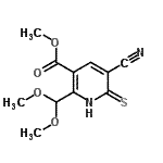 CAS#: 264225-72-1， Methyl 5-Cyano-2-(Dimethoxymethyl)-6-Thioxo-1,6-Dihydro-3-Pyridinecarboxylate