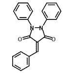 CAS 登录号：2652-78-0， 4-亚苄基-1,2-二苯基-吡唑烷-3,5-二酮