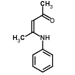 structure of CAS# 26567-78-2, (3Z)-4-Anilino-3-Penten-2-One;(3Z)-4-anilinopent-3-en-2-one;(3Z)-4-anilinopent-3-en-2-one (en);4-Phenylamino-3-penten-2-one