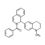 CAS 登录号：26580-41-6， [1-(1-甲基-1,2,3,4-四氢-6-喹啉基)-2(1H)-异喹啉基](苯基)甲酮