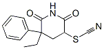 CAS 登录号：26723-07-9， 2,6-二氧代-5-乙基-5-苯基-3-哌啶基硫氰酸酯