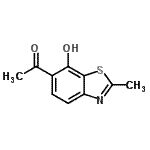 CAS 登录号：26749-60-0， 1-(7-羟基-2-甲基-1,3-苯并噻唑-6-基)乙酮