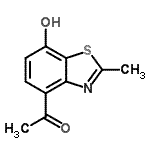 CAS 登录号：26749-61-1， 1-(7-羟基-2-甲基-1,3-苯并噻唑-4-基)乙酮