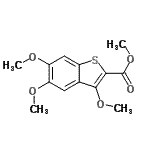CAS 登录号：26759-49-9， 甲基3,5,6-三甲氧基-1-苯并噻吩-2-羧酸酯