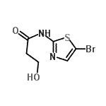 CAS 登录号：267653-87-2， N-(5-溴-1,3-噻唑-2-基)-3-羟基丙酰胺