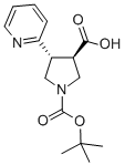 CAS#: 267876-09-5， Boc-(trans)-4-(2-Pyridinyl)-Pyrrolidine-3-Carboxylic Acid