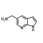 结构式 CAS# 267876-25-5, 1-(1H-吡咯并[2,3-b]吡啶-5-基)甲胺