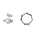 CAS 登录号：26810-97-9， 1,3,5-环庚三烯基鎓六氯锑酸盐(1-)