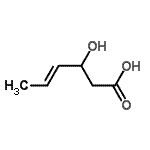 CAS 登录号：26811-78-9， (4E)-3-羟基-4-己烯酸