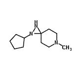 CAS 登录号：26844-58-6， 1-环戊基-6-甲基-1,2,6-三氮杂螺[2.5]辛烷