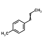 CAS 登录号：2698-14-8， 1-甲基-4-(1-丙烯-1-基)苯