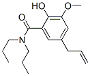 CAS 登录号:27000-36-8, 2-羟基-3-甲氧基-5-(2-丙烯基)-N,N-二丙基苯甲酰胺