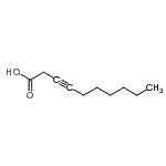 CAS 登录号：27007-78-9， 3-癸炔酸
