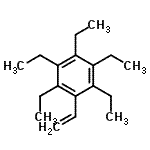 CAS 登录号：2715-34-6， 1,2,3,4,5-五乙基-6-乙烯基苯