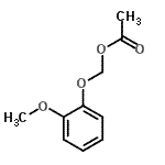CAS 登录号：27257-11-0， (2-甲氧基苯氧基)甲基乙酸酯
