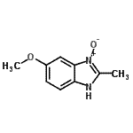 CAS 登录号：27430-61-1， 5-甲氧基-2-甲基-1H-苯并咪唑3-氧化物