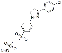 CAS 登录号：27441-70-9， 2-[[4-[3-(4-氯苯基)-4,5-二氢-1H-吡唑-1-基]苯基]磺酰基]乙烷磺酸钠