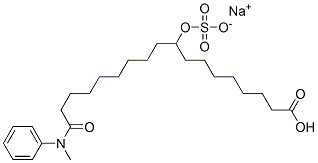 CAS#: 27522-42-5， N-Methyl-N-Phenyl-10-(Sulfooxy)-Octadecanamide Sodium Salt (1:1)