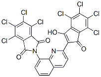CAS 登录号：27692-59-7， 3,4,5,6-四氯-N-[2-(4,5,6,7-四氯-3-羟基-1-氧代-1H-茚-2-基)-8-喹啉基]邻苯二甲酰亚胺