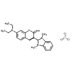 CAS 登录号：27778-30-9， 2-(7-(二乙基氨基)-2-亚氨基-2H-1-苯并吡喃-3-基)-1,3-二甲基-1H-苯并咪唑三氯锌酸酯