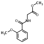 CAS 登录号：27796-49-2， 甲基N-(2-甲氧基苯甲酰基)甘氨酸酯