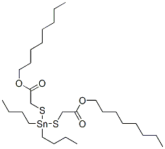 CAS#: 2781-09-1， Octyl 2-(Dibutyl-(Octoxycarbonylsulfanylmethyl)Stannyl)Sulfanylacetate