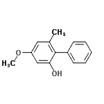CAS 登录号：278179-79-6， 4-甲氧基-6-甲基-2-联苯醇