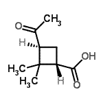 CAS#: 279240-50-5， (1S,3S)-3-Acetyl-2,2-Dimethylcyclobutanecarboxylic Acid