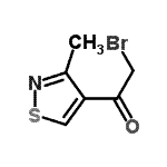 CAS 登录号：27984-45-8， 2-溴-1-(3-甲基-1,2-噻唑-4-基)乙酮