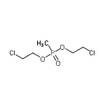 CAS 登录号：2799-58-8， 二(2-氯乙基)甲基膦酸酯