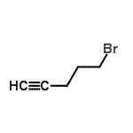 结构式 CAS# 28077-72-7, 5-溴-1-戊炔