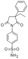 CAS 登录号：28093-47-2， 4-(3-乙基-2,5-二氧代-3-苯基-1-吡咯烷基)苯磺酰胺