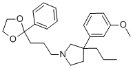 CAS 登录号：28142-65-6， 3-(3-甲氧基苯基)-1-[3-(2-苯基-1,3-二氧戊环-2-基)丙基]-3-丙基吡咯烷