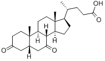 CAS 登录号:28332-53-8, 3,7-二氧代-5beta-胆烷-24-酸