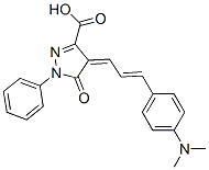 CAS#: 28336-80-3， 4-[3-[4-(Dimethylamino)Phenyl]Allylidene]-4,5-Dihydro-5-Oxo-1-Phenyl-1H-Pyrazole-3-Carboxylic Acid